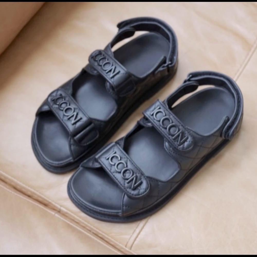 Vegan leather sandals